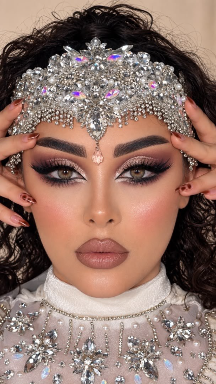 نمونه میکاپ عربی یا میکاپ خلیجی پریسا مغانلو